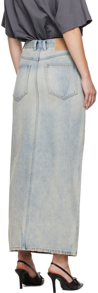 Пола We11done We11done Washed Denim Maxi Skirt Синьо | WD-DS2-24-373-W-SK, 2