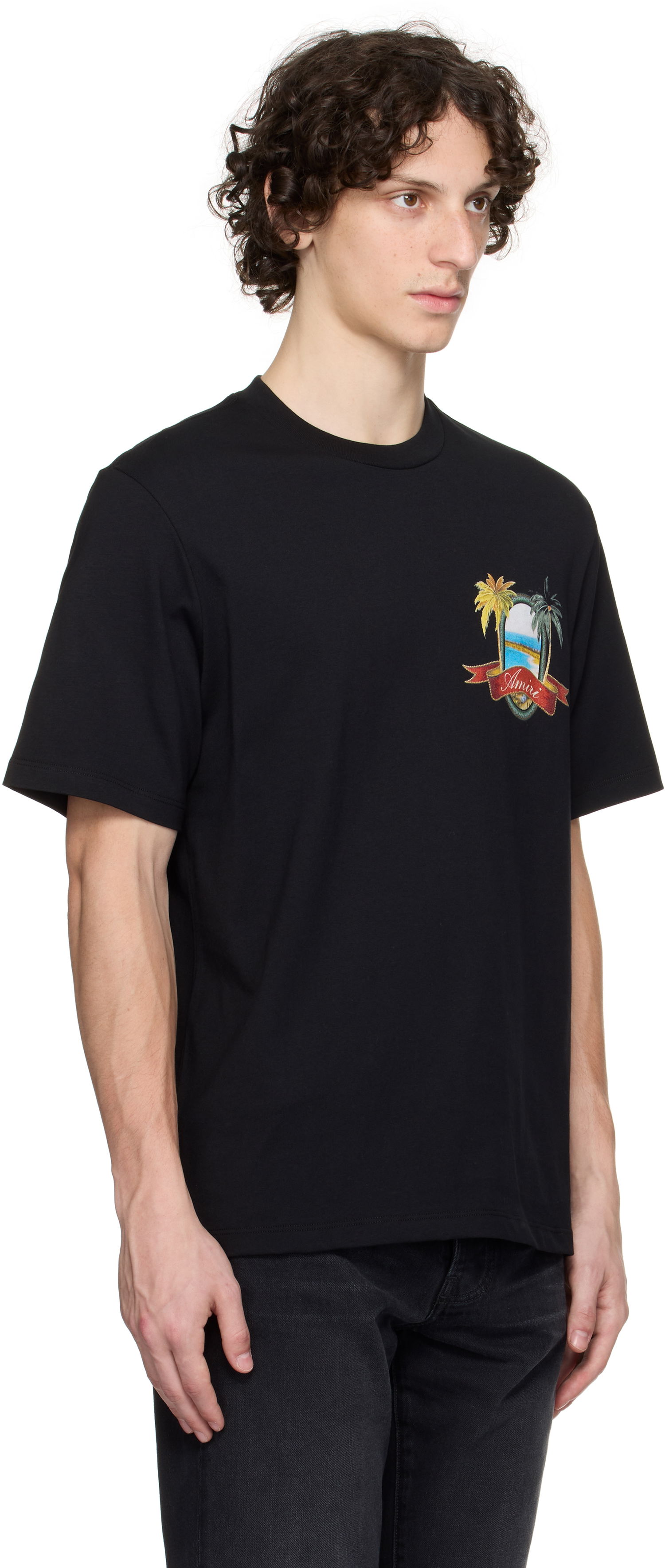 Тениска AMIRI AMIRI MA Paradise T-Shirt Черно | AMJYTE1217, 1