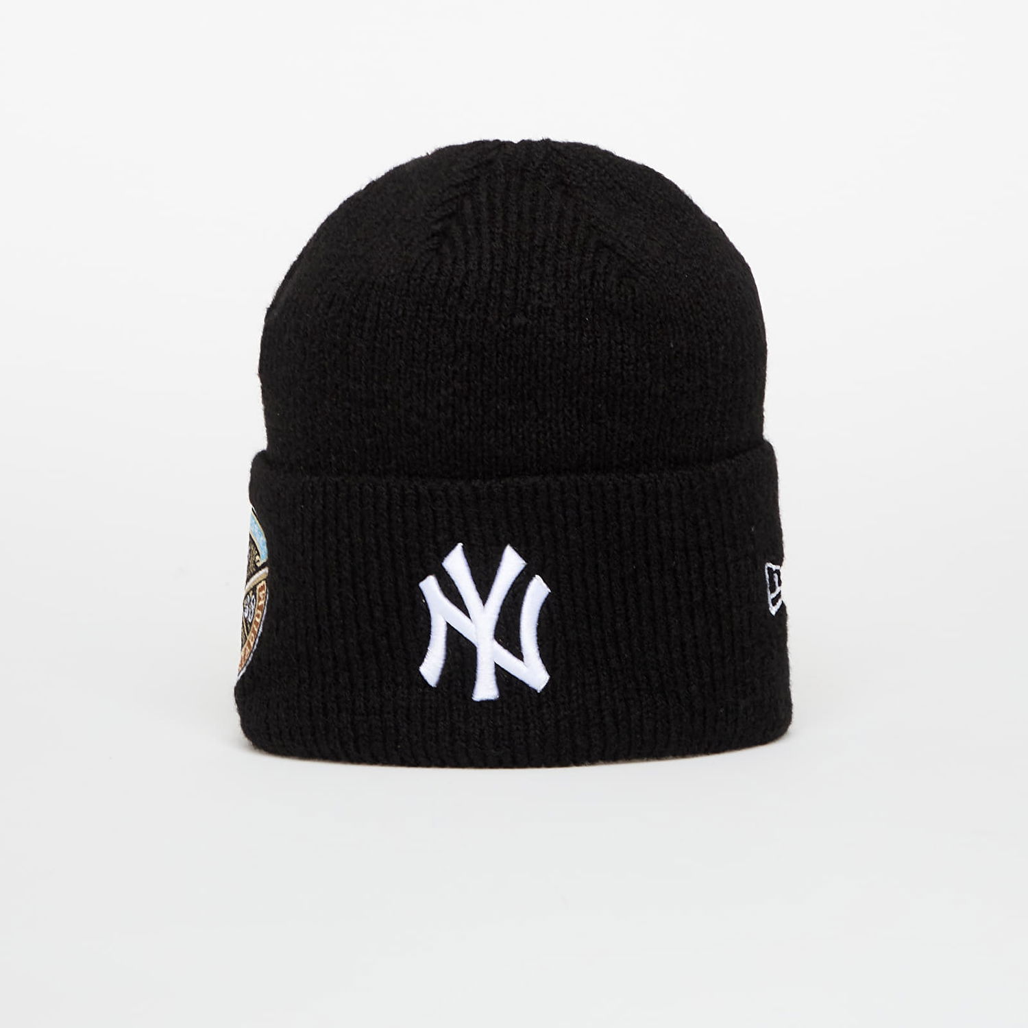 Шапка New Era Hat Knit Medium MLB Ws Beanie New York Yankees Black/ White Черно | 60691206, 0