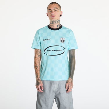 Тениска Karl Kani OG Sport Star Check Trikot Light Blue/ Black Тюркоазено | KU243-002-2, 0