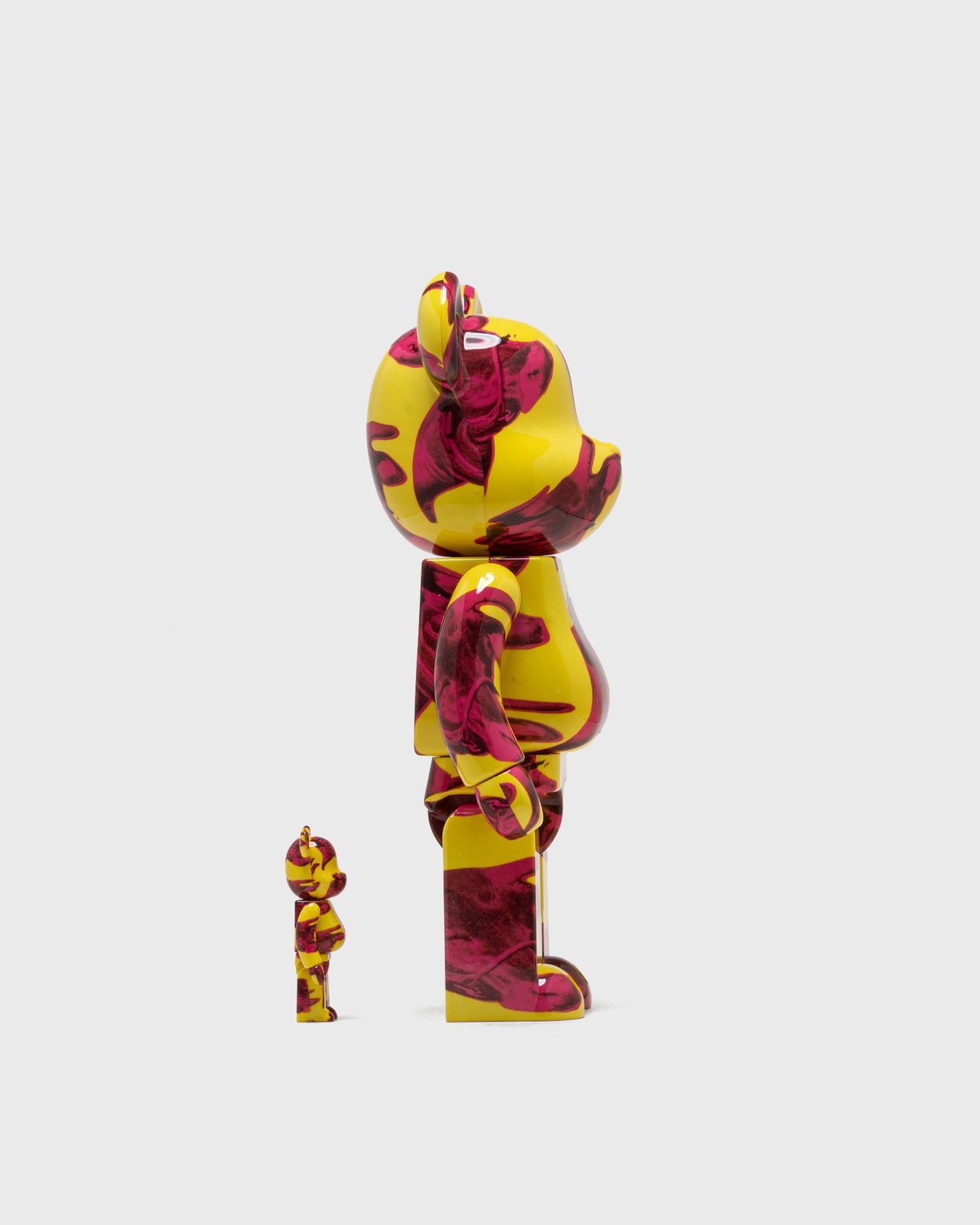Колекционерско Medicom Toy ANDY WARHOL COW WALLPAPER 100% & 400% BE@RBRICK Set Жълто | MED1769, 1