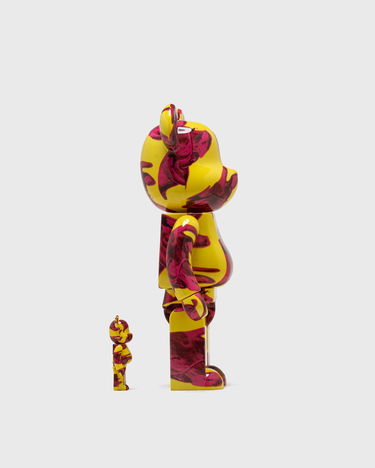 Колекционерско Medicom Toy ANDY WARHOL COW WALLPAPER 100% & 400% BE@RBRICK Set Жълто | MED1769, 1