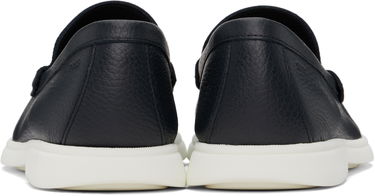 Кецове и обувки BOSS BOSS Tumbled Leather Loafers Черно | 50536173, 1