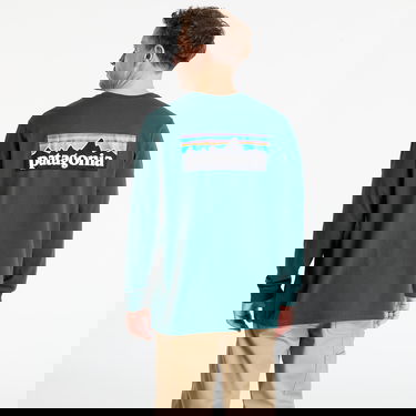 Тениска Patagonia Long Sleeve P-6 Logo Responsibili-Tee Зелено | 38518 CASG, 2