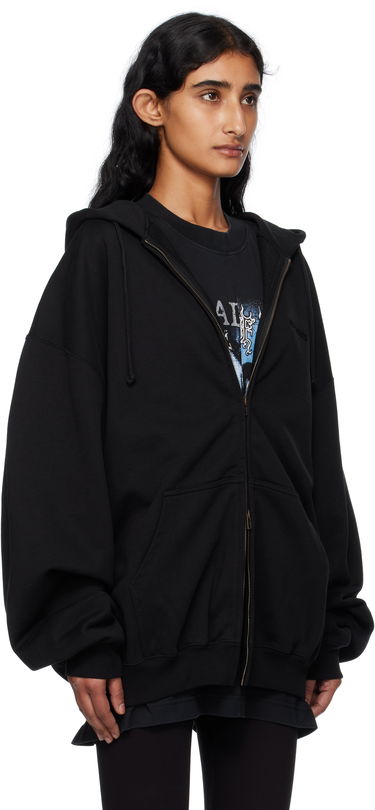 Суитчър VETEMENTS Vetements Oversized Zip-Up Hoodie Черно | UH76ZU100B, 1