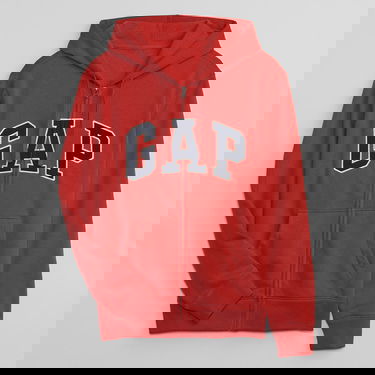 Суитчър GAP Sweatshirt Logo Fullzip Hoodie Red Apple S Червено | 840496-23, 2