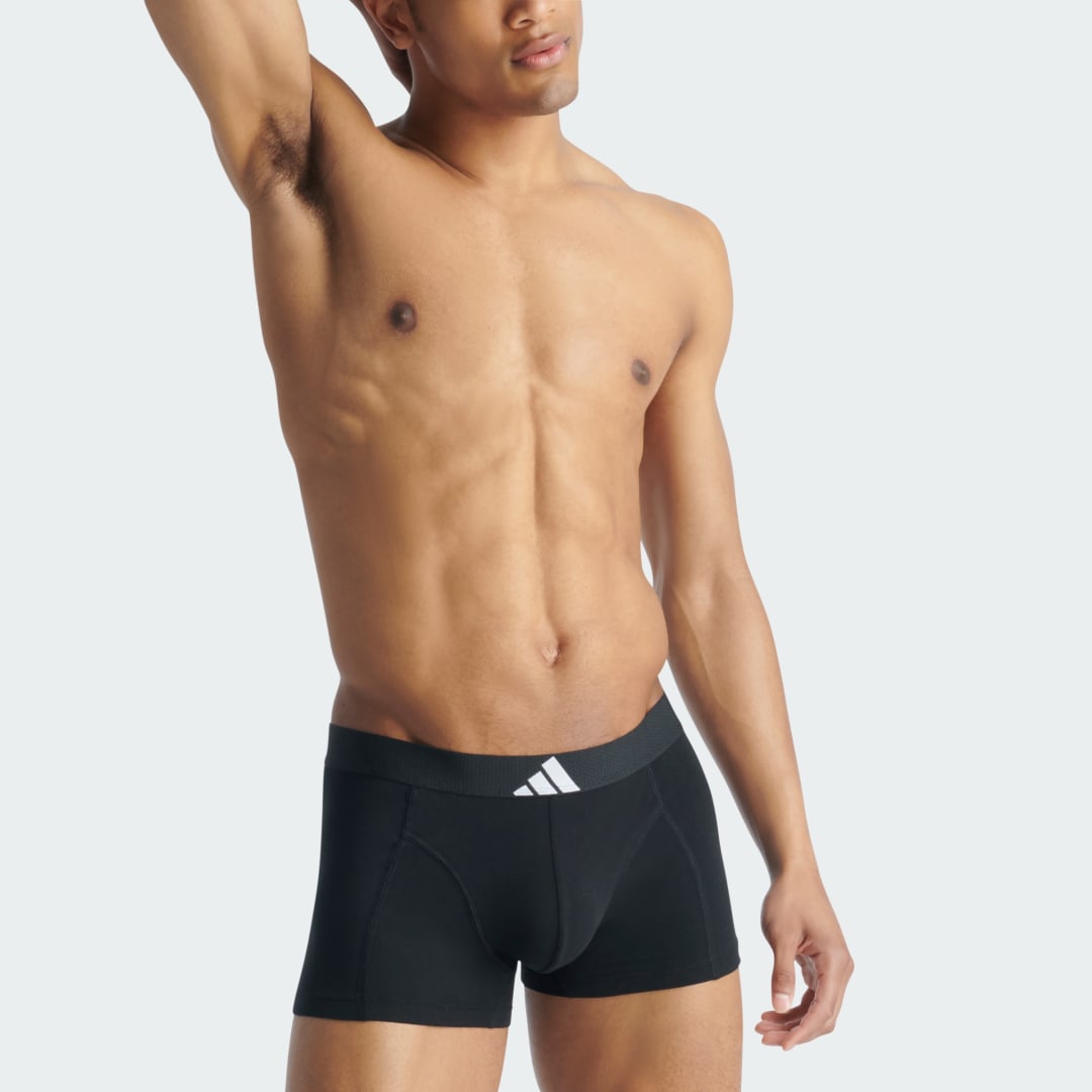 Боксерки adidas Performance Active Flex Cotton Body Trunks 3-Pack Черно | JK3991, 0