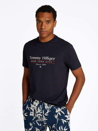 Тениска Tommy Hilfiger Tommy Hilfiger Logo Crew Neck T-Shirt Тъмно синьо | MW0MW38621DW5, 0
