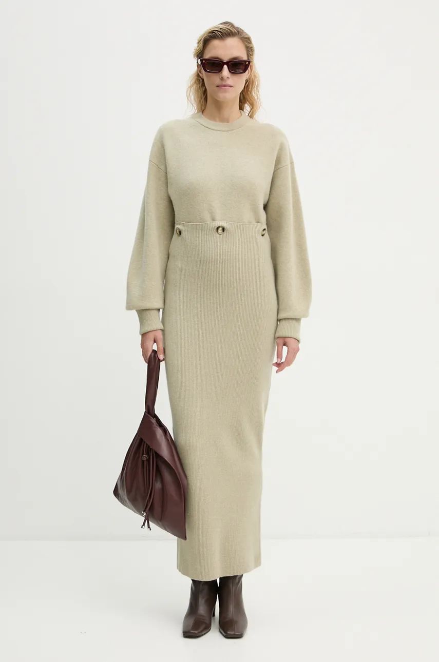 Пола Nanushka Oversized Maxi Dress Зелено | NW24PFBS28772, 0