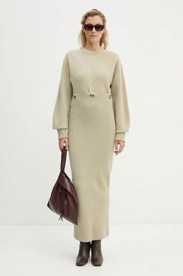 Пола Nanushka Oversized Maxi Dress Зелено | NW24PFBS28772, 0