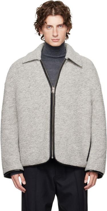 Яке JW Anderson JW Anderson Contrast Trim Full-Zip Jacket Сиво | JK0394-PG1820, 0