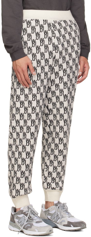 Спортни панталони We11done Patterned Tapered Lounge Pants Бяло | WD-KP9-20-102-U-IV, 1