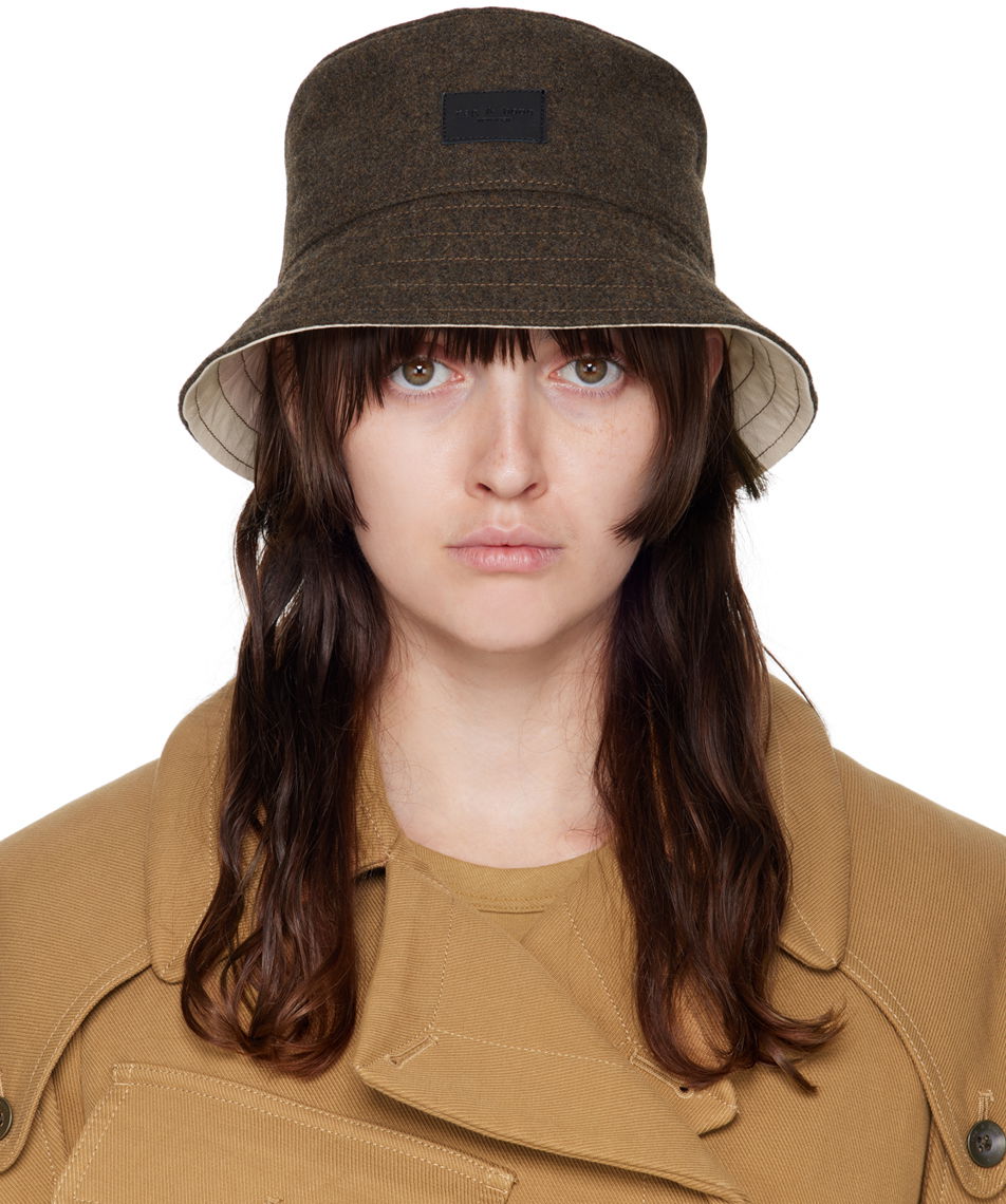 Шапка rag & bone Addison Beach Hat Кафяво | WJW22F1037QM37, 0