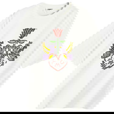 Тениска YMC Triple Tattoo Graphic T-Shirt Бяло | P6XMB-10, 1