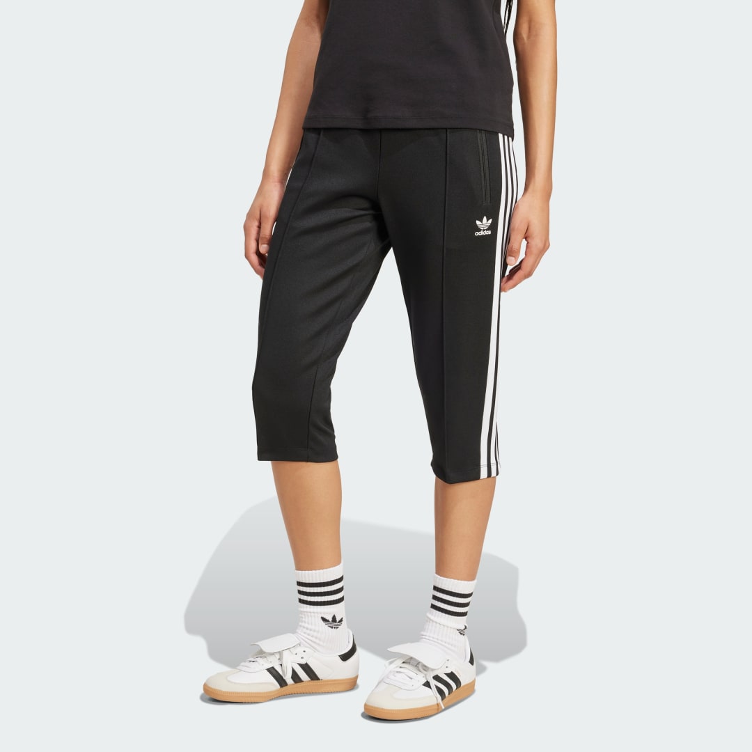 Панталони adidas Performance Adicolor 3-Stripes Capri Pants Черно | JV7520, 0