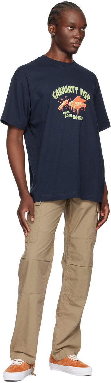 Тениска Carhartt WIP Graphic Print Cotton T-Shirt Тъмно синьо | I033666, 3