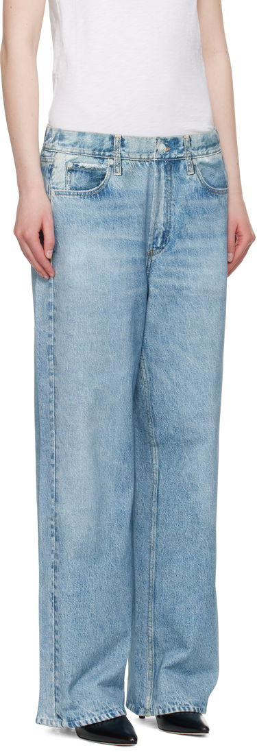 Дънки rag & bone Miramar Terry Wide-Leg Lounge Pants Синьо | WCW24F70028202, 4