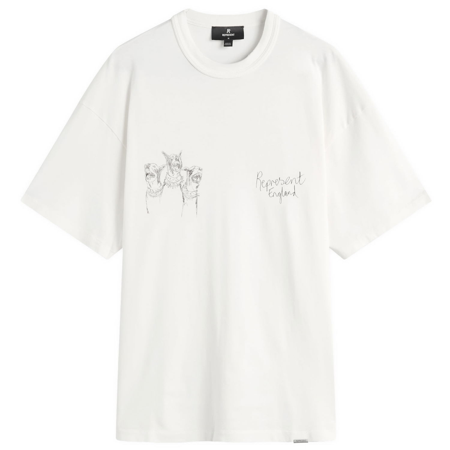 Тениска Represent Clo Represent Hand Drawn Thoroughbred Dogs T-Shirt Бяло | MLM100383-72, 1