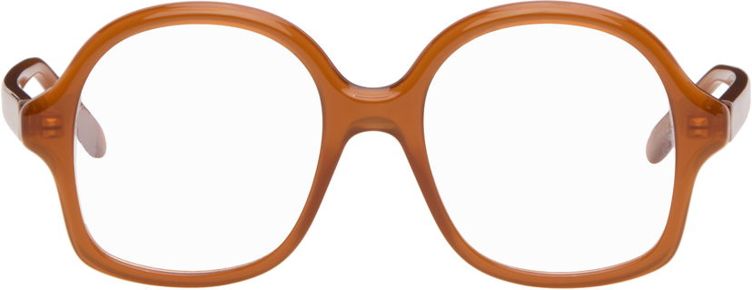 Слънчеви очила Loewe Round Frame Slim Glasses Кафяво | LW50105I@52050 192337240652