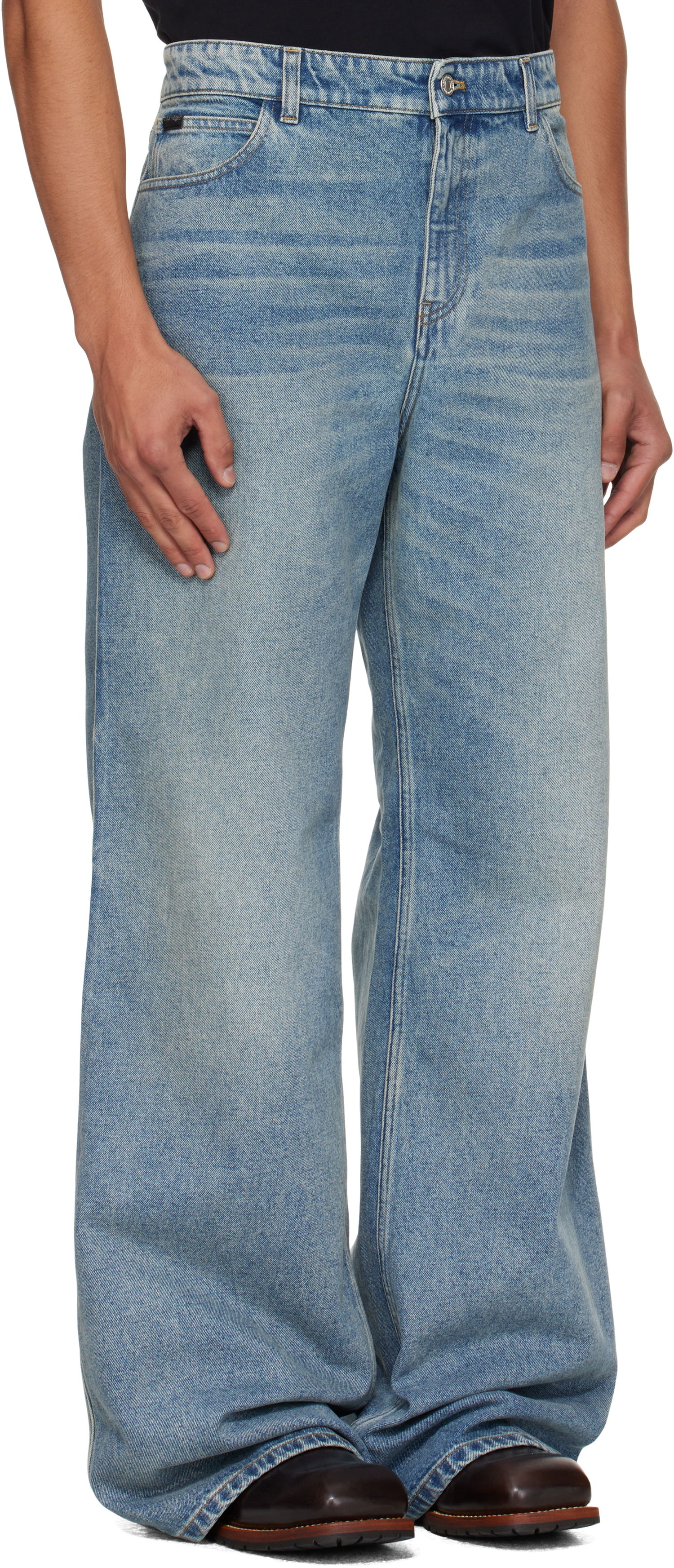 Дънки Courrèges Courrèges Hammer Baggy Jeans Синьо | VESDPA241DE0041, 1