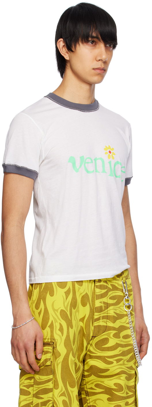 Тениска ERL 'Venice' Print T-Shirt Бяло | ERL08T006, 1