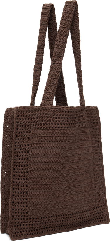 Голяма пазарска чанта Casablanca Casablanca Large Crochet Tote Кафяво | AS25-BAG-124-02, 2