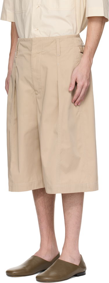 Къси панталони LEMAIRE Lemaire Maxi Pleated Bermuda Shorts Бежово | PA1212 LF1352, 3