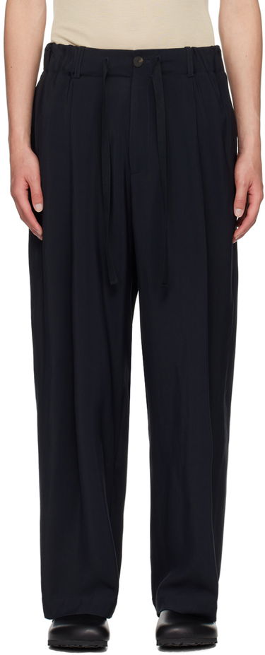 Панталони Studio Nicholson Studio Nicholson Noam Pleated Trousers Тъмно синьо | NOAM SNM - 1186, 0