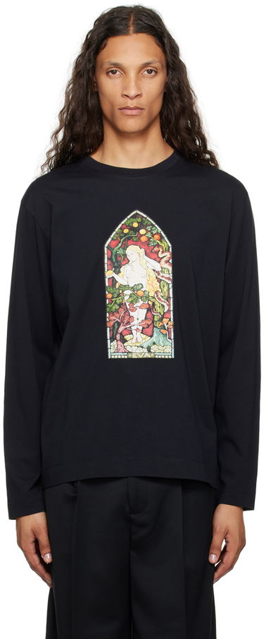 Тениска Simone Rocha Simone Rocha Stained Glass Woman Long Sleeve T-Shirt Черно | 5194P30-M 0569, 0
