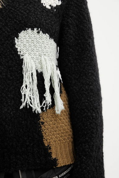 Andersson Bell Sylvia Abstract Patchwork Wool Sweater, 3