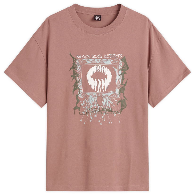 Тениска Brain Dead Endless Construction T-Shirt Кафяво | BDF25T00O046-NUT