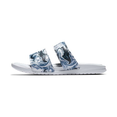 Кецове и обувки Nike WMNS BENASSI DUO ULTRA SLIDE 35,5 BLACK/WHITE Бяло | 819717-002, 4
