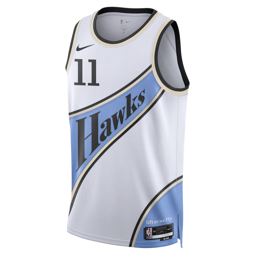 Фланелка Nike Dri-FIT Swingman Hawks City Edition Jersey Бяло | FQ4329-101