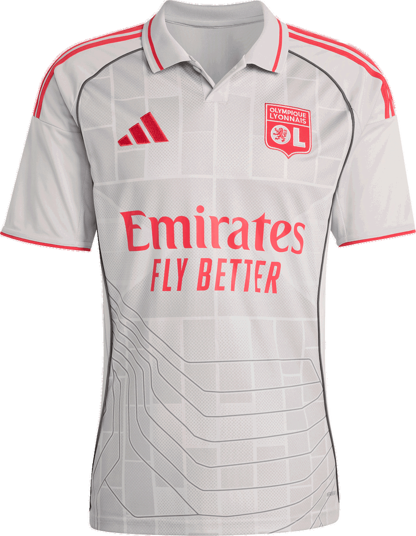 Фланелка adidas Originals Olympique Lyon 3rd Jersey 2025/26 Бяло | jd1389