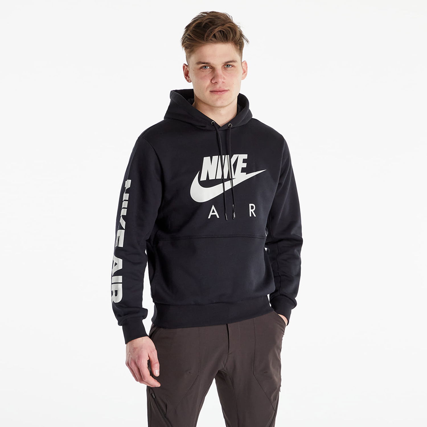 Суитчър Nike NSW Air Brushed Back Pullover Черно | DM5202-010, 0
