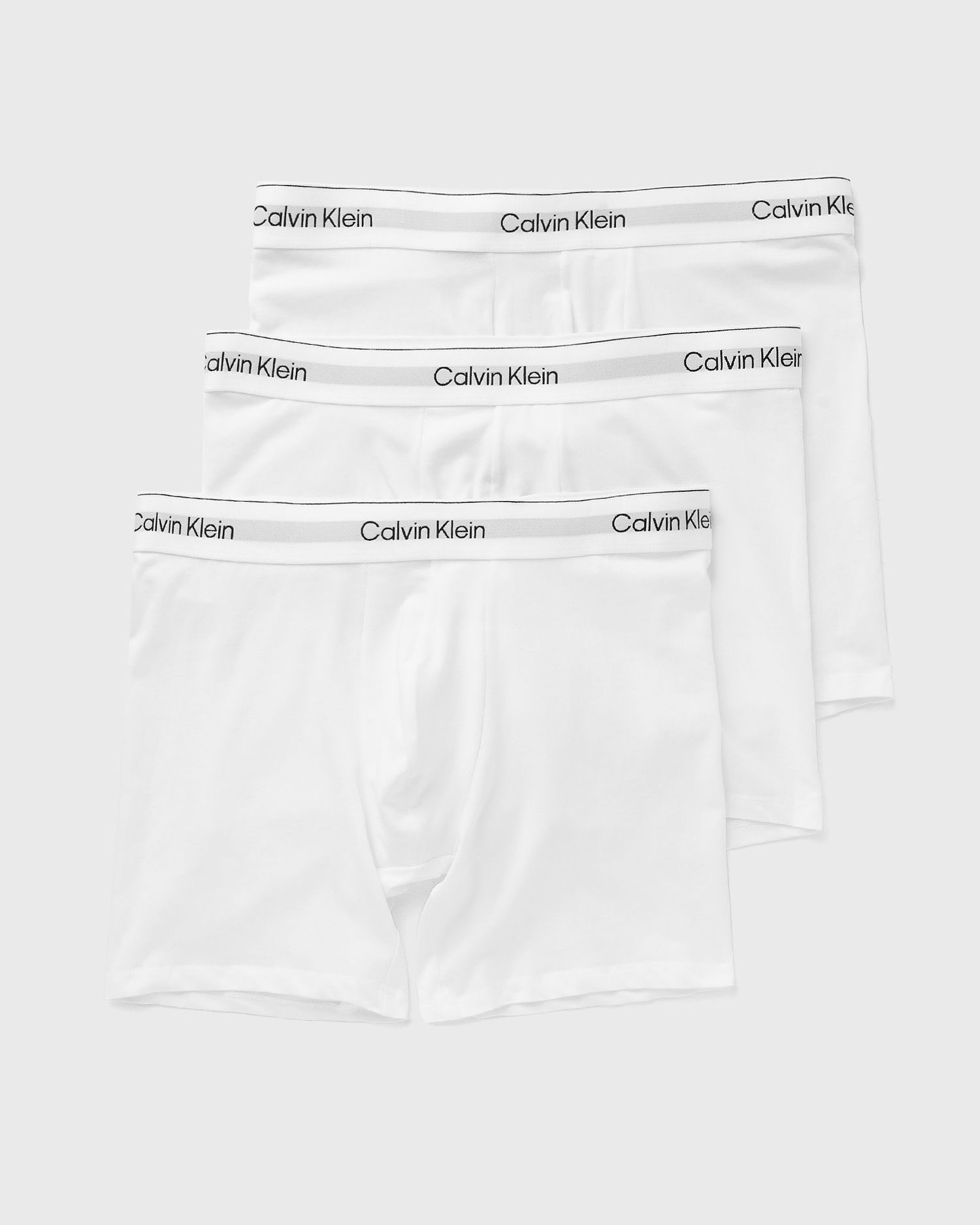Боксерки CALVIN KLEIN Boxer Brief Icon Cotton Stretch 3-Pack Бяло | LV00NB4394100, 1