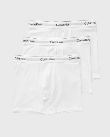 Боксерки CALVIN KLEIN Boxer Brief Icon Cotton Stretch 3-Pack Бяло | LV00NB4394100, 1