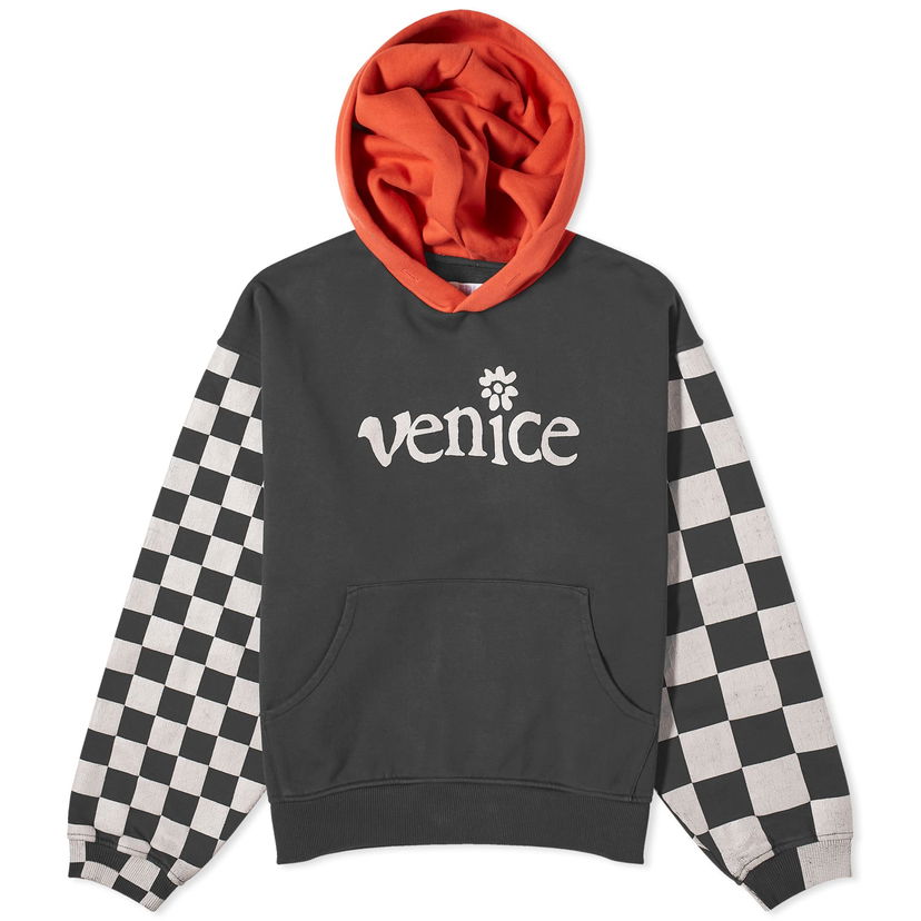 Суитчър ERL Checkerboard Popover Hoodie Сиво | ERL08T021-BKW