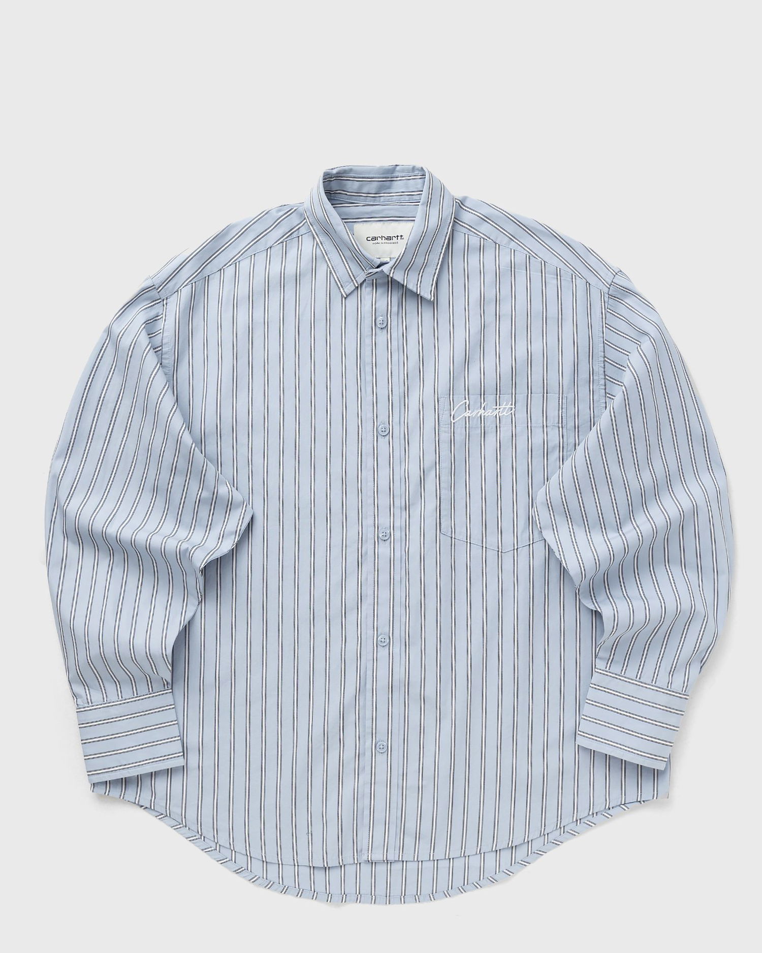 Риза Carhartt WIP Grimsby Long Sleeve Shirt Синьо | I035134-30O.XX, 1