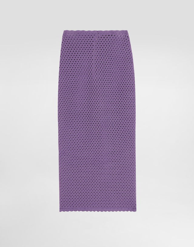 Dolce & Gabbana Crochet Calf-Length Skirt