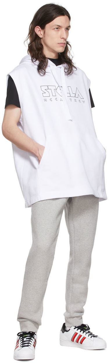 Суитчър Stella McCartney Cotton Sleeveless Hoodie Бяло | 6044523SNP32, 3