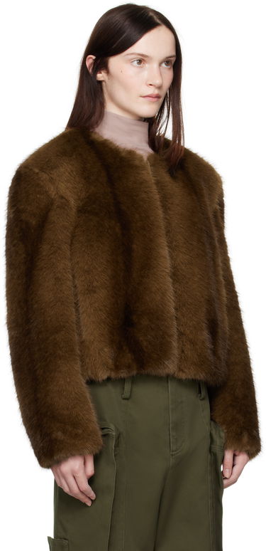 Яке STAND STUDIO Faux-Fur Jacket Кафяво | 66411-9019, 1
