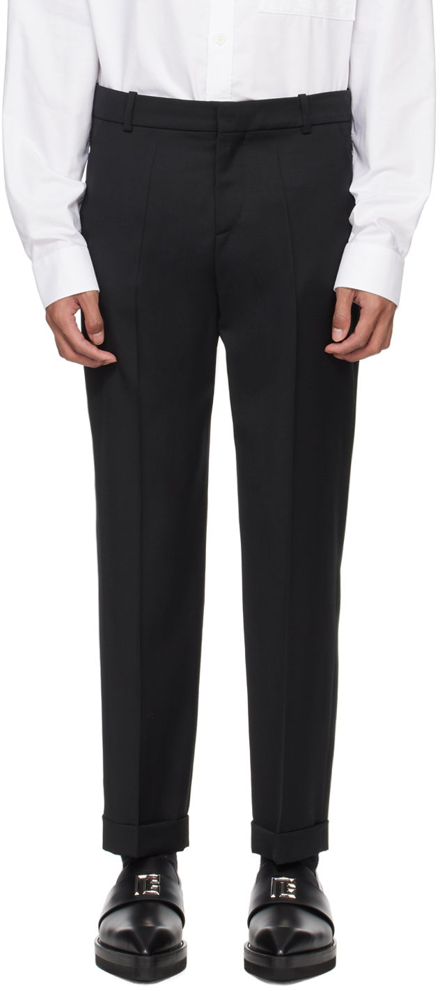 Панталони Balmain Rolled Cuff Trousers Черно | CH1PM030WB12, 0