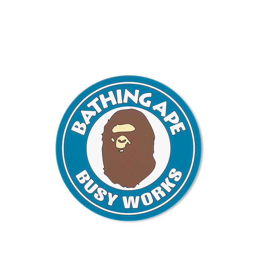 Домашен декор BAPE A Bathing Ape Busy Works Rubber Coaster Синьо | 001KAJ801004M-BLU