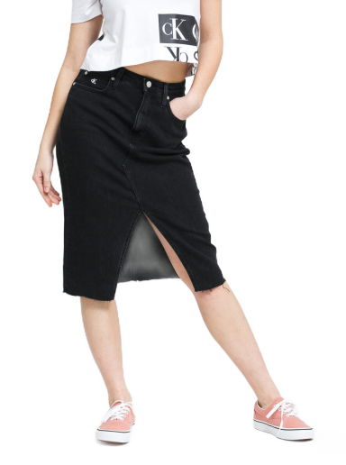 Пола CALVIN KLEIN JEANS High Rise Midi Skirt Черно | J20J215923 1BY