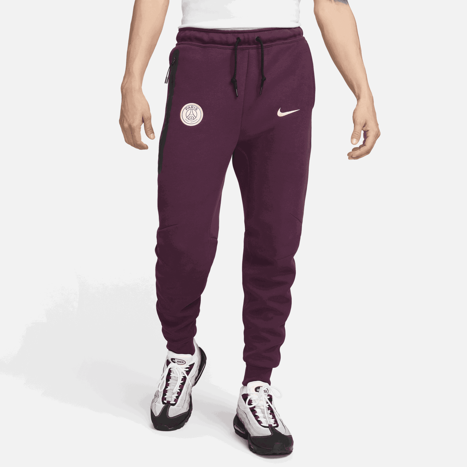 Спортни панталони Nike Paris Saint-Germain Tech Fleece Бургунди | FN8490-610, 0