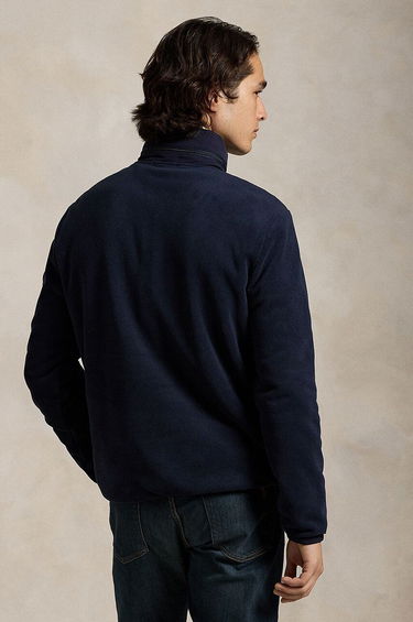 Суитчър Polo by Ralph Lauren Navy Blue Fleece Quarter-Zip Pullover Тъмно синьо | 710951649, 1