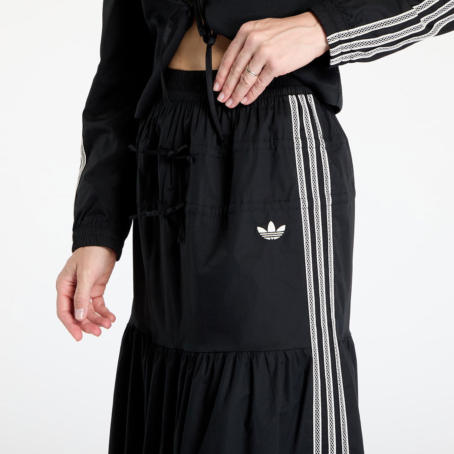 Пола adidas Originals adidas Originals Summer Glow Tiered Maxi Skirt Черно | KC0767, 1