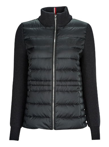 Пухо яке Tommy Hilfiger KNIT MIX DOWN JACKET Черно | WW0WW38924-BDS