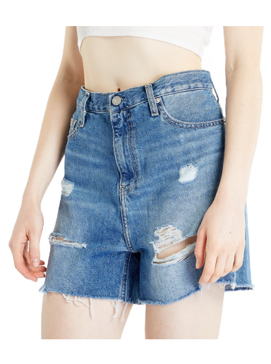 Къси панталони CALVIN KLEIN Mom Shorts Denim Medium Синьо | J20J220641 1A4